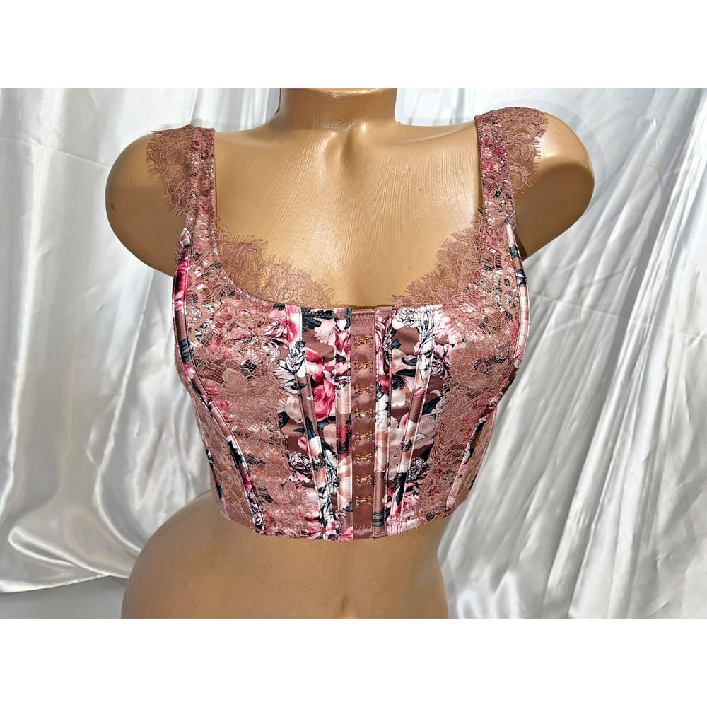 Victorias Secret Dream Angels Unlined Bra Top Lace Up Small